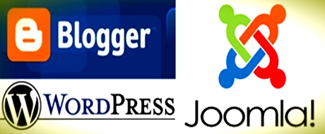 Difference between WordPress, Blogger and Joomla