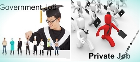 Difference between Government Job and Private Job