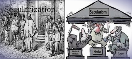 Difference between Secularization and Secularism