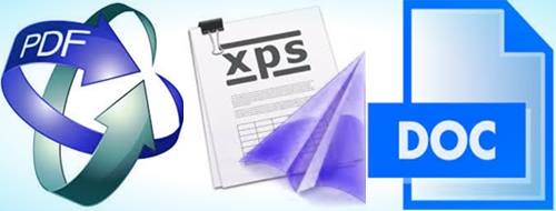 Difference between PDF, XPS and DOC
