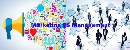 Difference between Marketing and Management